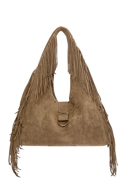 Pull & Bear Fringed shopper bag
