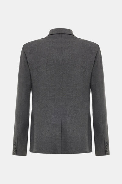 W Collection Anthracite Melange Buttoned Jacket