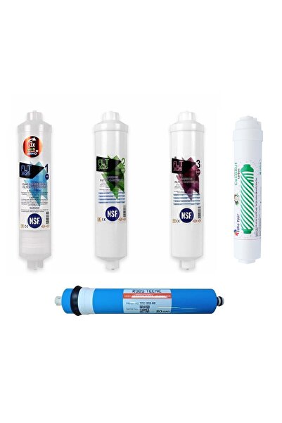 Universal ROBY 12" İNLİNE KAPALI KASA TAKIM NSF SU ARITMA FİLTRESİ MEMBRANLI ...