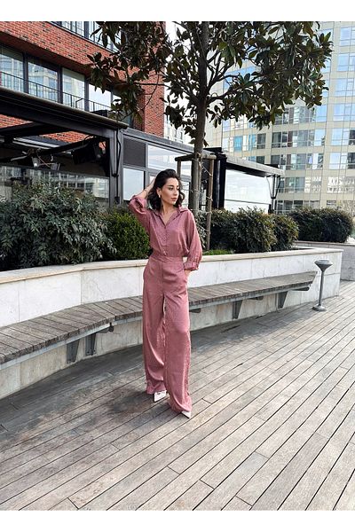 SANX Satin Pants Set