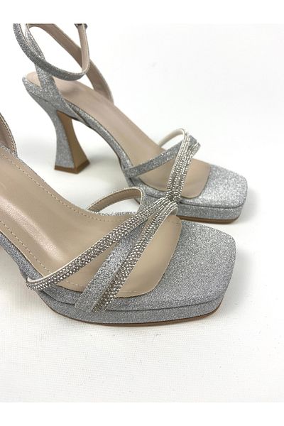 Gloriys Ayakkabı & Çanta Glitter 9 cm Platform Heels Shoes 01450