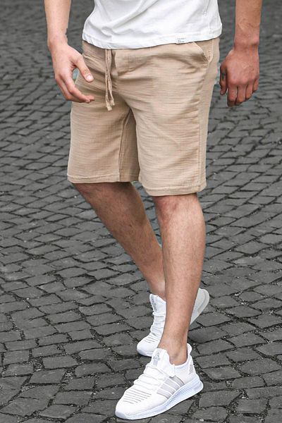 Madmext Ανδρικό σορτς Mink Basic Linen 6506
