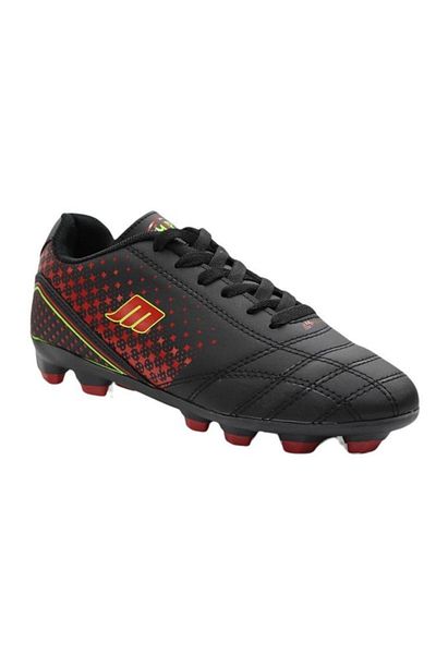 M.P. Comfort Sole Lace-Up Astroturf Field Shoes Black-Red