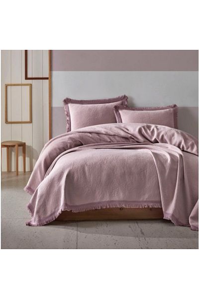 Şaheser Jacquard duvet cover set, 100% cotton, 240x260cm, Grace Lila