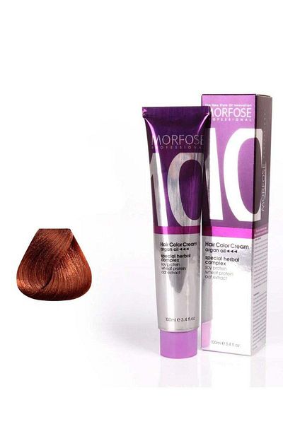Morfose 10 Light Copper Hair Color Cream 8.4 - Nourishing Formula (100ml)