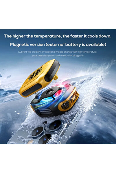 İMEXTECH Memo Cx12 Manyetik Rgb Oyun Soğutucu, Pubg Için Powerbankli Otg Hediyeli Kablosuz Radyatör Fan