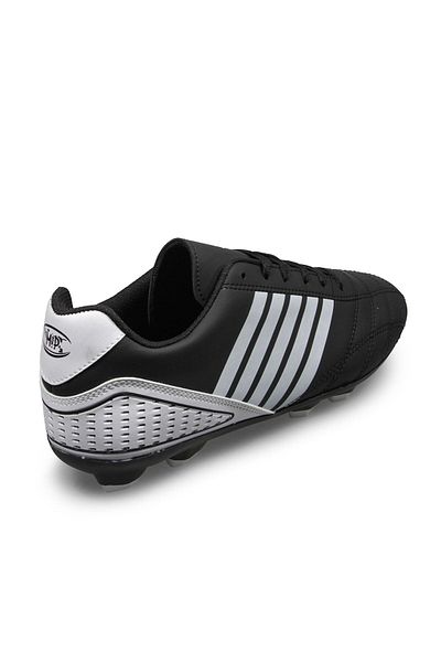 M.P. Comfort Sole Lace-Up Sports Cleats Black White