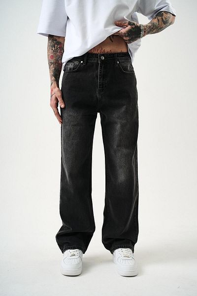 Respire ΓΚΡΙ Ανδρικό Washed Baggy Παντελόνι