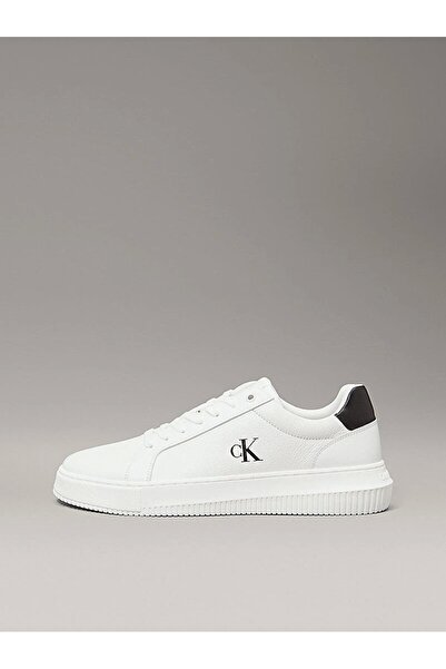 Calvin Klein Kadın Beyaz Ck Logolu Sneaker