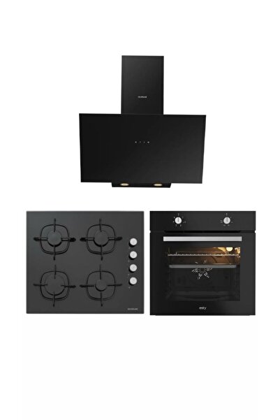 Silverline - Esty Karma Siyah Ankastre Set (AEF6601B03 - CS5335B02 - 3481 FLAM SİYAH)