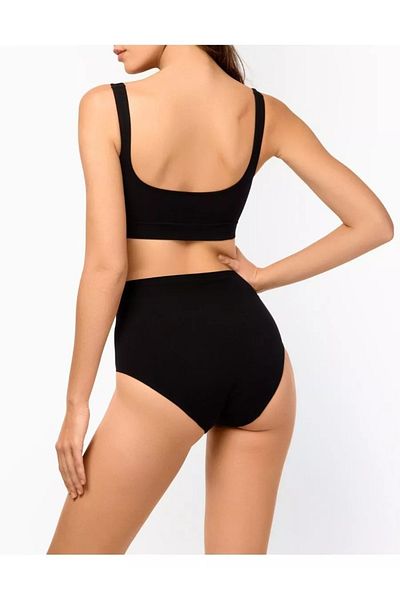 MİSTİRİK Mabet Black Corset Panties - Waist Lifting, Firming and Buttock Lifting Push up Effect