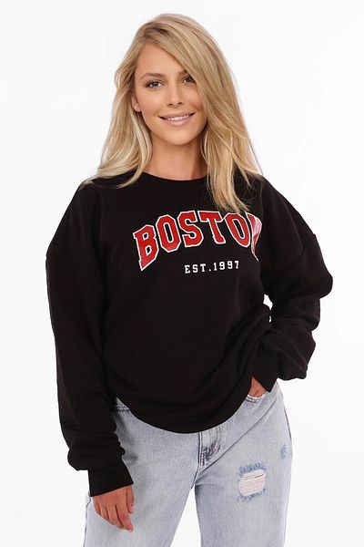 Madmext Hanorac negru Mad Girls Mg777