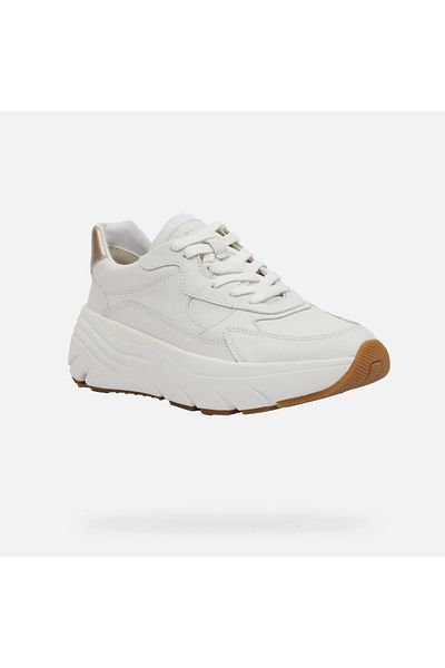 Geox Λευκά γυναικεία sneakers Geox Diamanta