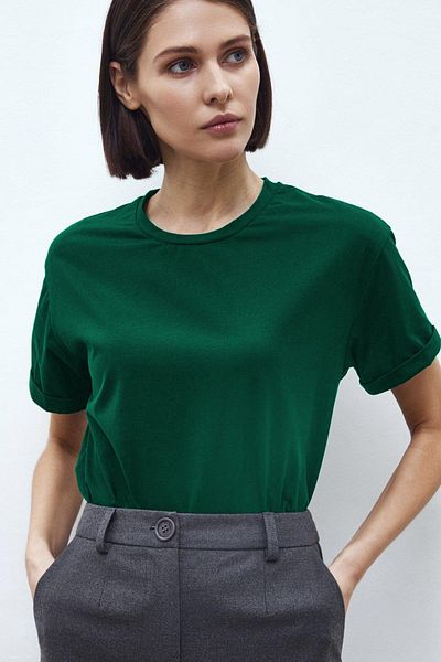 Madmext Tricou Mad Girls Verde Petrol Mg1351