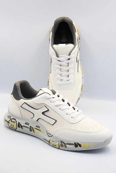 RODEO Ανδρικά λευκά καθημερινά άνετα εύκαμπτα ορθοπεδικά παπούτσια sneaker με εγγύηση