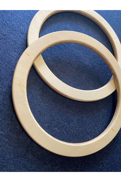 YUMAK HOBİ EVİ Wooden Round Bag Sapi 13 cm