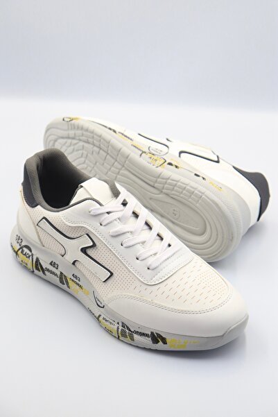 RODEO Ανδρικά λευκά καθημερινά άνετα εύκαμπτα ορθοπεδικά παπούτσια sneaker με εγγύηση