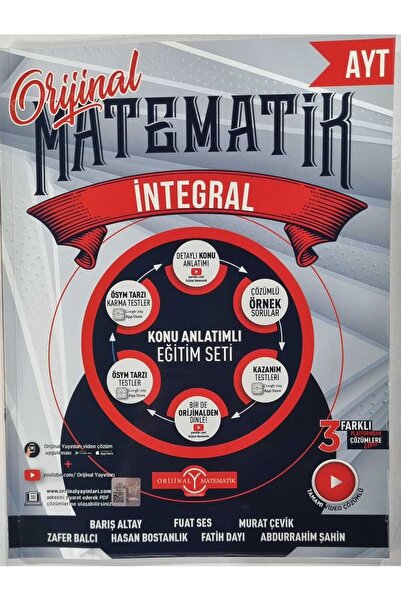 Orijinal Yayınları Orijinal AYT İntegral Konu Anlatımı Fasikülü