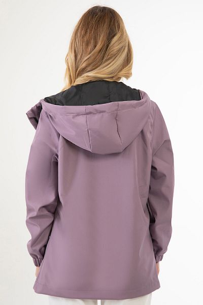 Riverstorm Women's Plum Hooded Waterproof and Wind Resistant Lined Raincoat with Pockets - Windbreaker