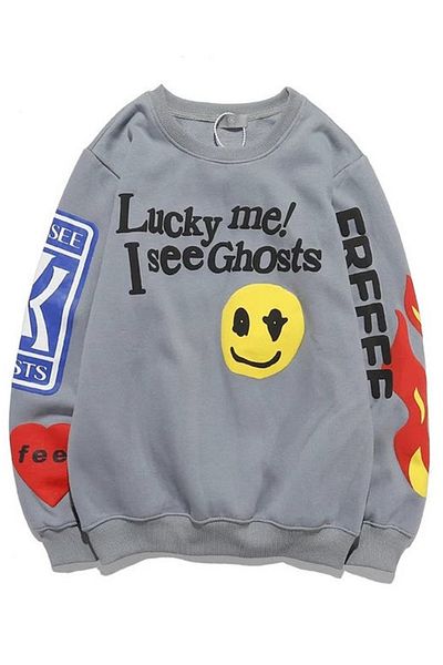 Madmext Oversize-Sweatshirt „Mad Girls“, geräuchert, bedruckt, Mg1207