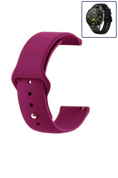 Huawei شاهد حزام Gt4 مقاس 46 مم متوافق مع حزام السيليكون المرن الناعم والمزخرف