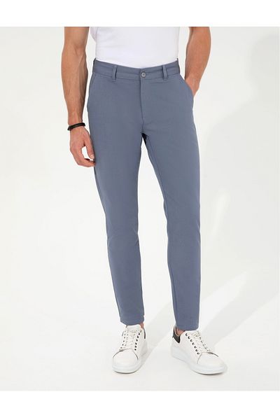 Pierre Cardin Σκούρο μπλε Slim Fit Canvas Παντελόνι