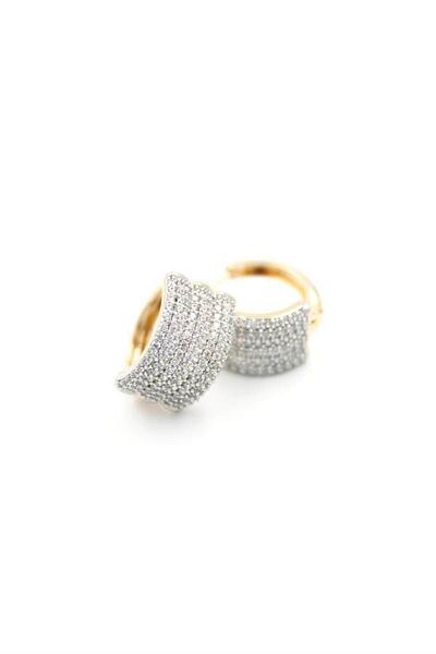 MENESSA Jewelled Hoop Earrings - Rose