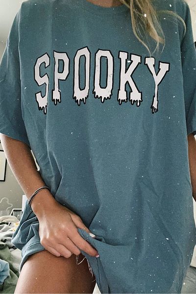 Madmext Tricou oversize cu imprimeu albastru de damă Mg969