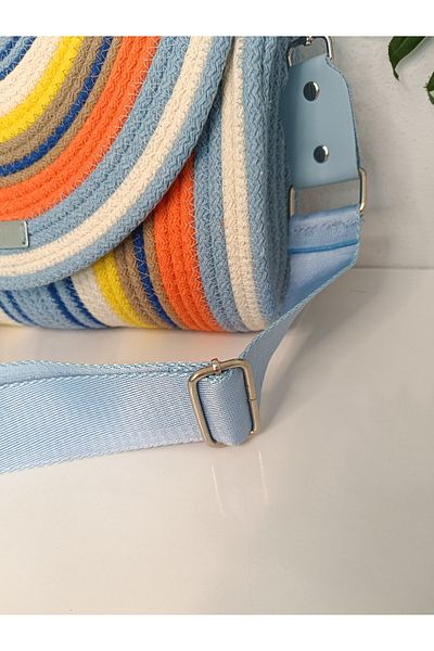 VeronicA Rainbow Shoulder Bag Large Size Tress Thick Strap