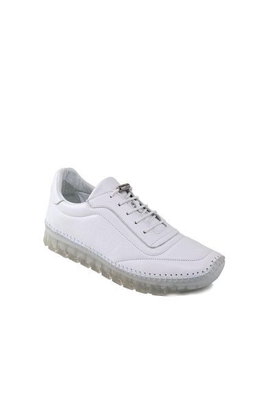 Pabuçland Gel Sole Genuine Leather Full Orthopedic Casual Shoes