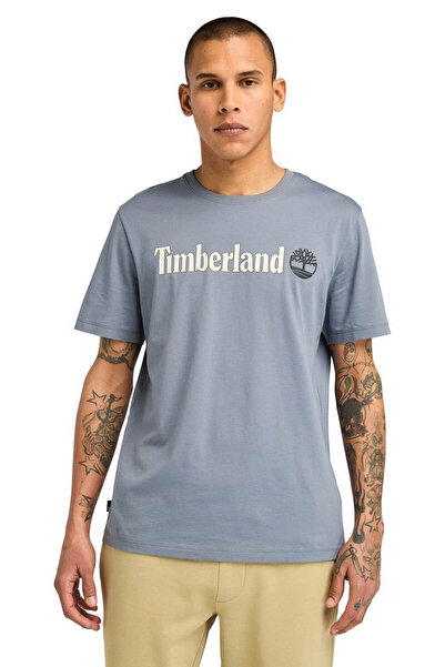 Timberland Kennebec Rıver Linear Log Grı Erkek Kısa Kol T-shirt