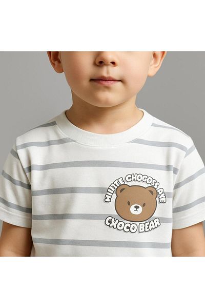 MİLANO KİDS Boy's Summer Suit with Bottom Top Shorts