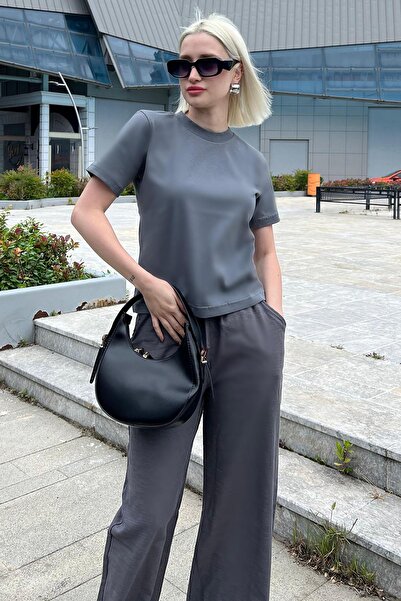 Madmext Smoke Color - Crew Neck Women's T-Shirt MG2075