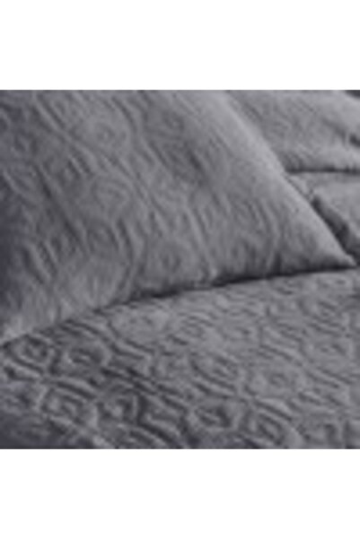 Şaheser Duvet cover set + 2 jacquard pillowcases, 240x260cm, Lucette Anthracite Grey