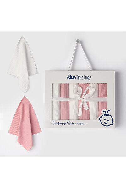 Ekebaby Lüx Kutulu Bebek Ağız Mendili 6 lı