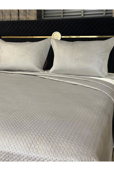 NİVEMESHOME Nivemeshome Bed Mat Double 240X260 Gray Tuscany