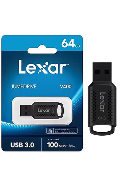 Lexar V400 Jumpdrive 64Gb 3.0 100 Mb/S USB Flash Memory