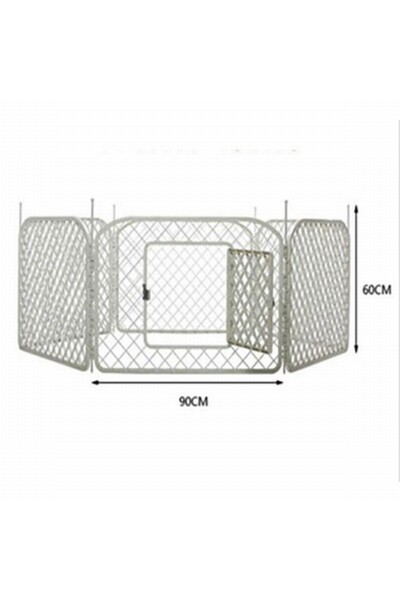 Strong Plastik 6 Adet Panel Köpek Çiti 90x60 Cm