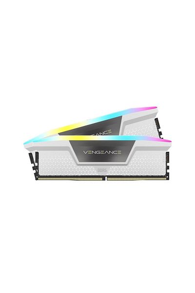 Corsair CORSAIR Vengeance 32GB (2x16GB) 6000MT/s CL36 DDR5 AMD/INTEL متوافق مع ذاكرة RGB البيضاء CMH32GX5M2E6000Z36