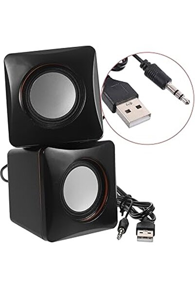 BY A.D.M Mini Hoparlör Mini Speaker 1+1 USB 2.0 Tak çalıştır Mini Bilgisayar ...