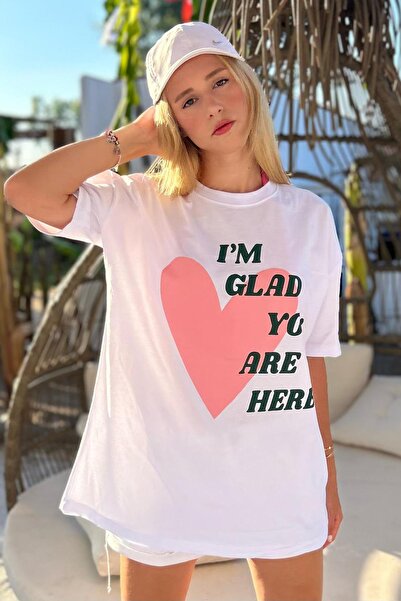 Madmext Μπλουζάκι Mad Girls White Printed Mg1202