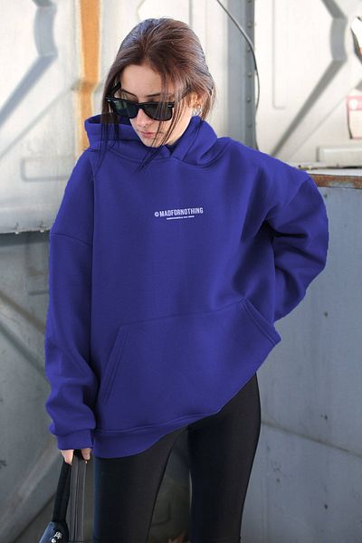 Madmext Potištěná oversize mikina Mad Girls Saks Mg1287