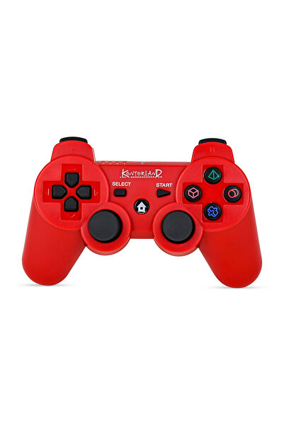 Genel Markalar P3G - PS3/PC Uyumlu Titreşimli Kablosuz Oyun Kolu GamePad (Kır...