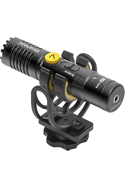 7ryms Minbo M1 Camera Microphone with Gain Control Video Shotgun Microphone for Recording Vlogging