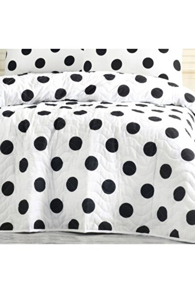Eponj Home Quilted duvet set 200x220 cm + 2 pillowcases with polka dots, Point Alba