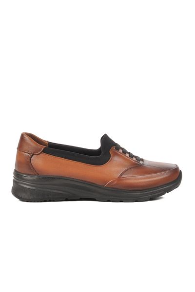 AYAKMOD Tan Genuine Leather Women's Casual Shoes 0044 Z