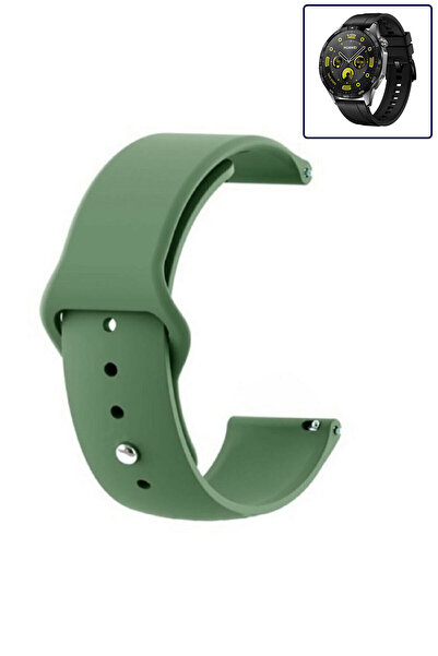 Huawei ساعة Gt4 مقاس 46 ملم متوافقة مع حزام سيليكون جل مرن ناعم الملمس باللون...