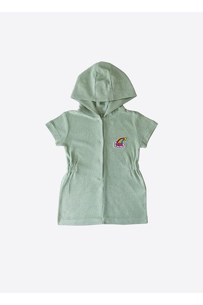 kitikate Organic Girl Towel Beach Dress Green Pareo