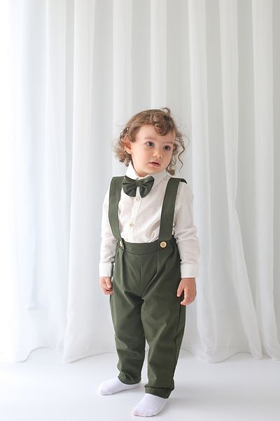 Catz Kids Set de veste cu bretele din in kaki 4 piese - 100% bumbac