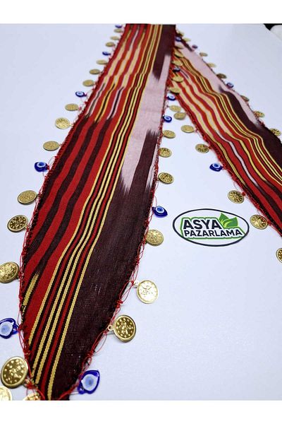 ASYA PAZARLAMA Black Sea Exploring with Evil Eye Beads and Lira - Scarf, Shawl, Scarf, Hair Band, Bandana, Push